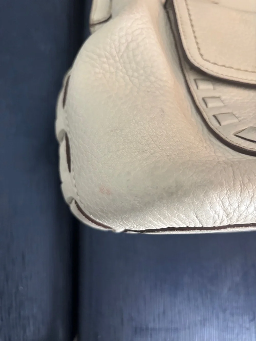 COACH Vintage Rare Legacy Thompson Parchment Satchel Pebbled Leather - Picture 10 of 12